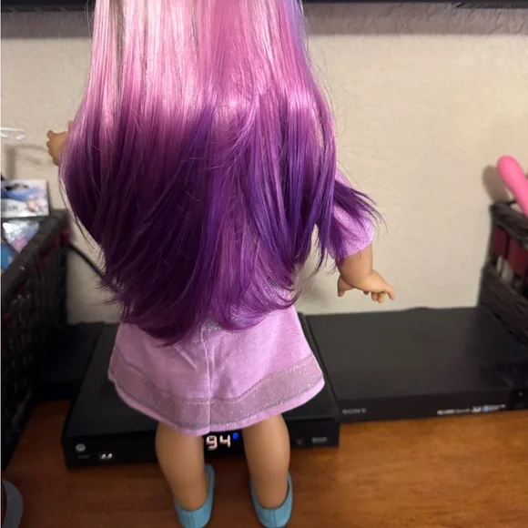 American Girl Purple and White Cheerleader Doll - Picture 6 of 12